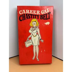 1981 GAG Gift Career Gal Chastity Belt Prank Party Bachelor Baby Shower